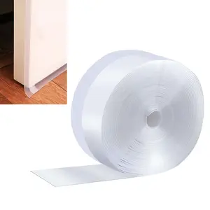 Door Strip Bottom, House and Glass Shower Door Seal Strip for Side of Door, Door Draft Stopper Silicone Seal Strip for House and Glass Shower Doors for Windows Gaps of Collision and Side, Window Insulation for Winter(Transparent)