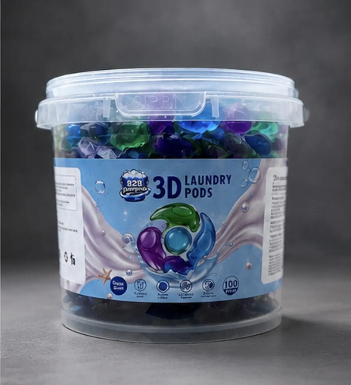 828 DETERGENTS 3D LAUNDRY PODS (100 COUNT)
