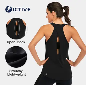ICTIVE Women’s Backless Sports Vest - Activewear Athletic Workout Gym Clothing, Lightweight Racerback Tank Tops, Athletic Training Apparel for Yoga, Running,summerwins