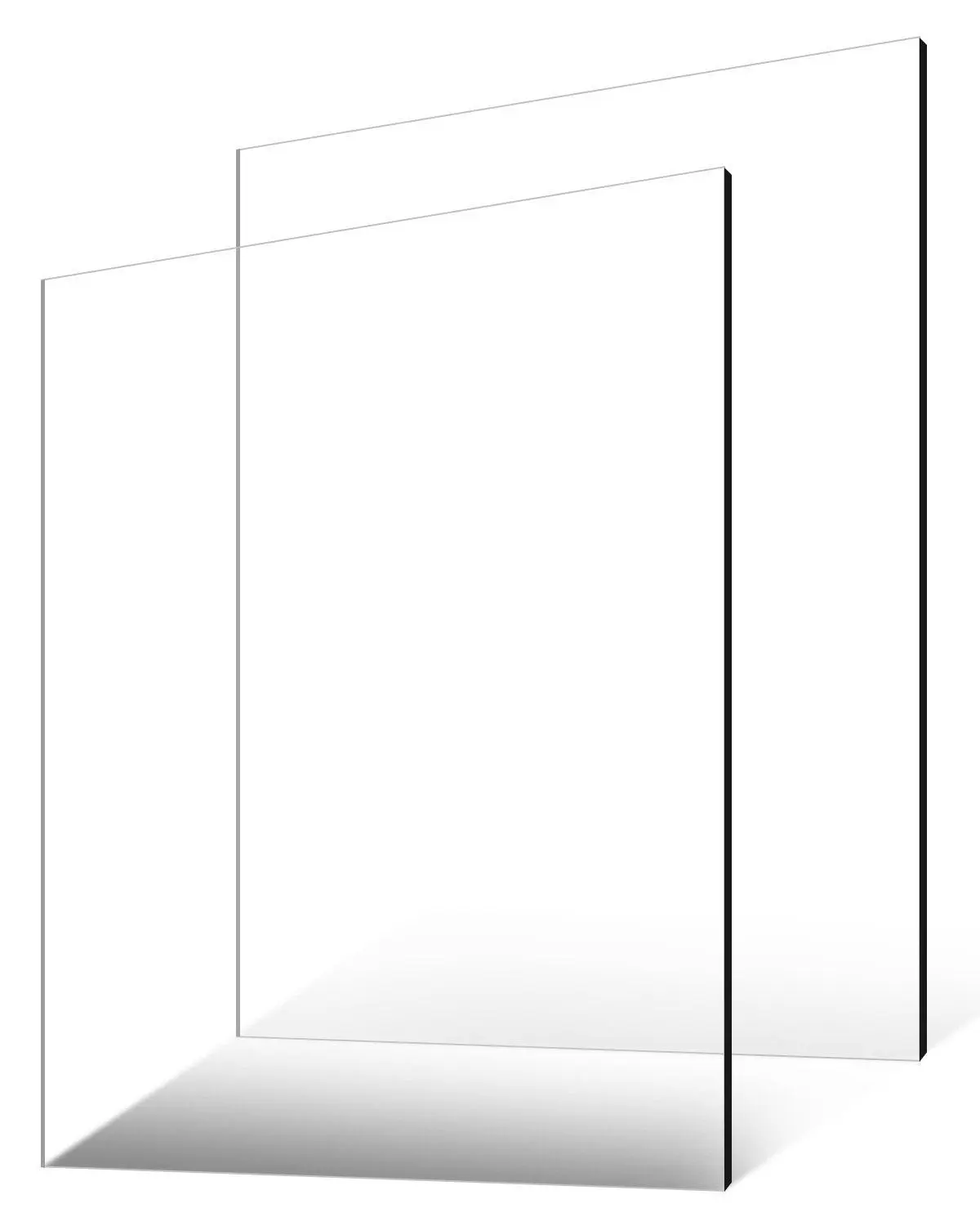 VEVOR Plexiglass Acrylic Sheet,  , 2-Pack Plastic Sheets, 24 x 36 Inch 1/4 Inch Thick Clear Plastic Cast Transparent Glass for Crafting Projects, Replacement Picture Frame Glass, DIY Display, Easy to Cut#SohoChic