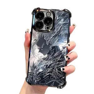 Cool Anime Character G-Goku Phone Case Compatible with iPhone 17 Air 16 15 14 13 12 11 Pro Max Plus Samsung Galaxy S25 S24 S23 S22, Featuring a Transparent Soft Back for Drop Protection.