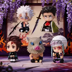 Anime Figures Set 5PC Cute Anime Collectibles, Desktop Display Model for Gamers & Anime Fans Assembled Toy Christmas Gifts