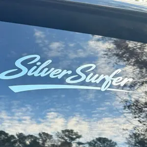 Silver Surfer Car Decal - Premium Quality Vinyl Sticker for Car Windows - Durable and Long-lasting Design - Perfect for Car Accessories