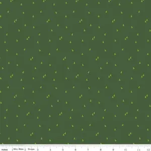 Fabric Riley Blake Green Trees Seasonal Basics by the Quarter Yard C654-GREEN