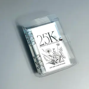 Money Saving Challenge Binder, 1 Count Budget Binder With Cash Envelopes, Savings Challenges Book For Save $5,000 $1,5000 $25, Savings Challenge Planner