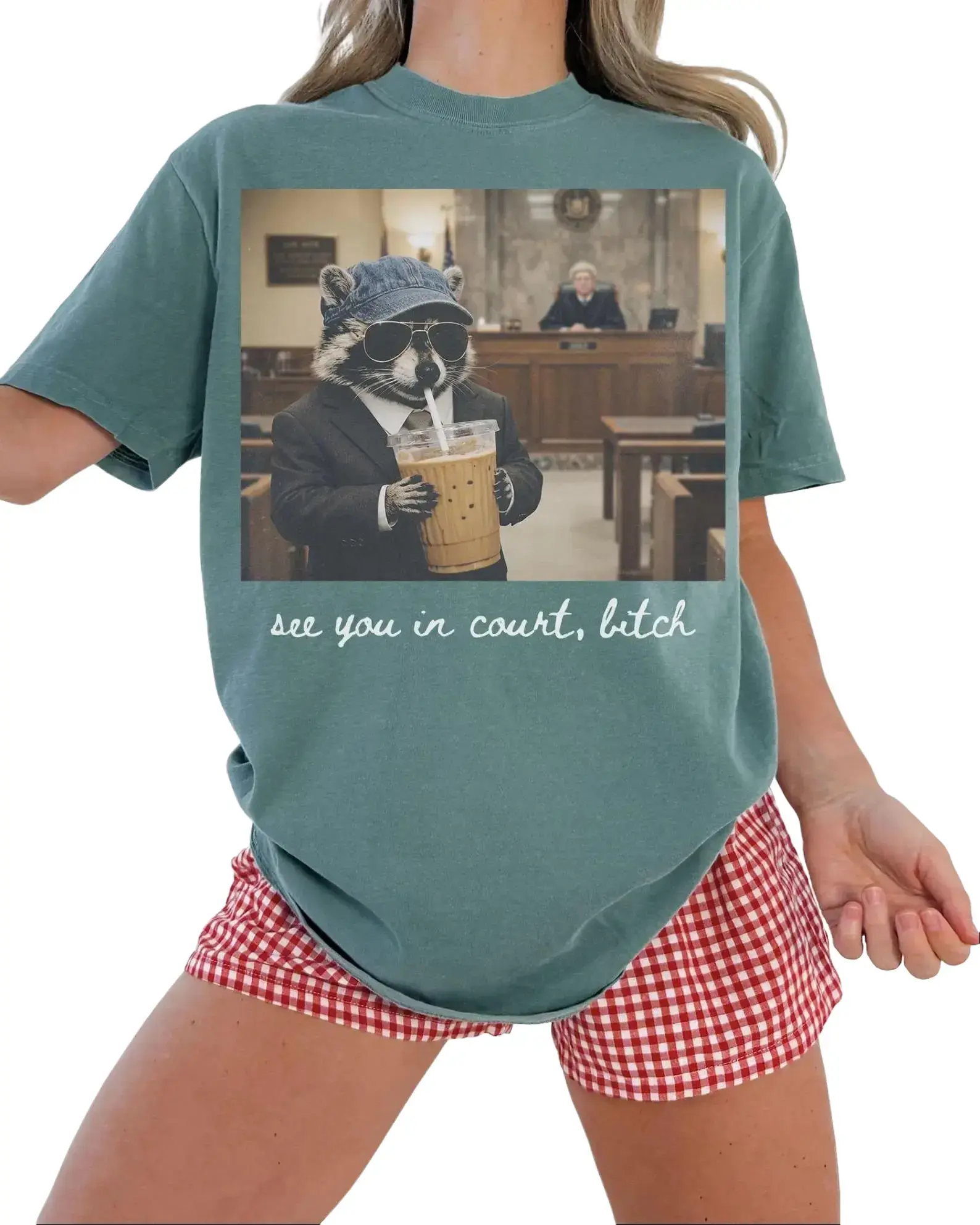 Comfort Colors Lawyer Shirt, Raccoon Funny Law School Student Graduation Gift, Future Tshirt Passed Bar Exam Tee Attorney Legal Professional