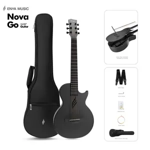 【Enya Nova Go Travel Guitar】Carbon Fiber Guitar 1/2 Size Acoustic – Lightweight Waterproof One-Piece Body /for Beginners & Adults | Outdoor Adventures, Camping & Beach | Durable Portable Guitar with Gig Bag & Acc Christmas Gift, TikTokShopHolidayHaul
