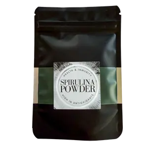 Lunar Herbals Organic Spirulina Powder, Blue Green Algae Nature Powder (Spirulina Platenis) Herbal Powder, 2 oz Bag