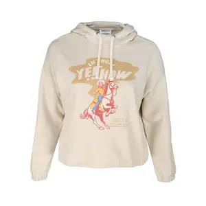 Ariat Womens Essential Sendero Yeehaw Hoodie Casual Outerwear Casual - Off White
