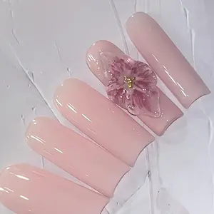 Pretty 3D Flower Press On Nails longlasting pressonnails