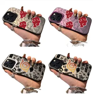 Anime Ninja Akatsuki Red Clouds phone Cases For iPhone 12/13/14/15/16/17 Promax Pro Plus and 17 Air , Perfect for Her/Him fashionable gift