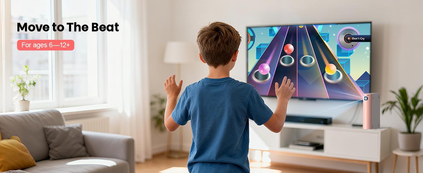 AR Motion Gaming Console: 28 Interactive Games Motion Sensor 2-Player Wireless Controllers & TV Hookup – Ultimate Family Entertainment System for Kids & Adults