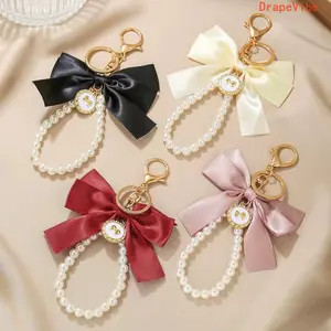 Women's Elegant Bowknot Bag Charms - Exquisite, Trendy Stylish Pendant Decor Accessory for Daily Bags, Car Keys