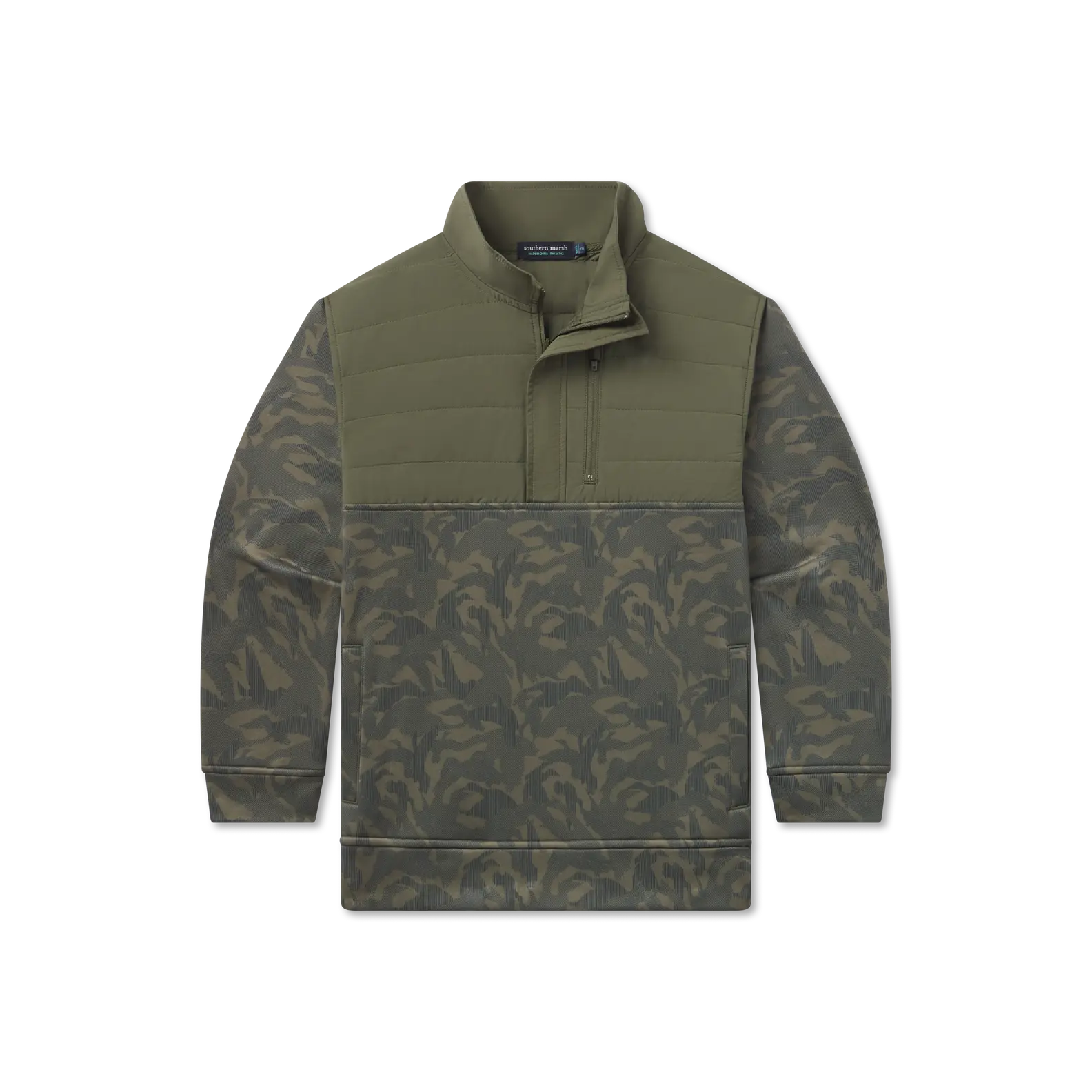 Youth Harris Stretch Pullover - Duck Camo