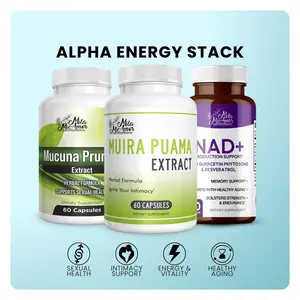 Alpha Energy Stack | Mucuna Pruriens Extract, Muira Puama Extract, NAD+ | Drive, Vitality & Performance Support