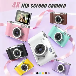 digital camera cover flip LK007 48MP CCD Digital Camera with 2.4” Rotating Screen, Compact Design, Christmas Gift Idea  pictures