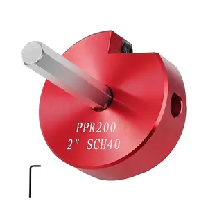 VEVOR 2 In PVC Pipe Reamer, Aluminum Alloy, PVC Pipe Fitting Saver, for Use with SCH 40 ABS, PVC, CPVC Pipes, Clean Leftover Pipe Solvent Cement Remnants, for Water Lines, Drain Lines, Vent Lines