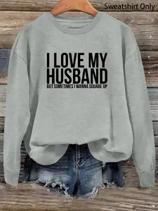 Women's Letter Print Drop Shoulder Sweatshirt, Casual Long Sleeve Crew Neck Pullover, Ladies Fall & Winter Clothes, Womenswear Tops