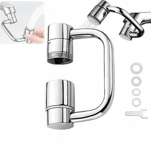 1440° Rotatable Faucet Aerator Extension,  2 Modes Universal Sink Faucet for Splash Reduction, 1080° Rotating Multifunctional Faucet Extender for Bathroom Sink Kitchen