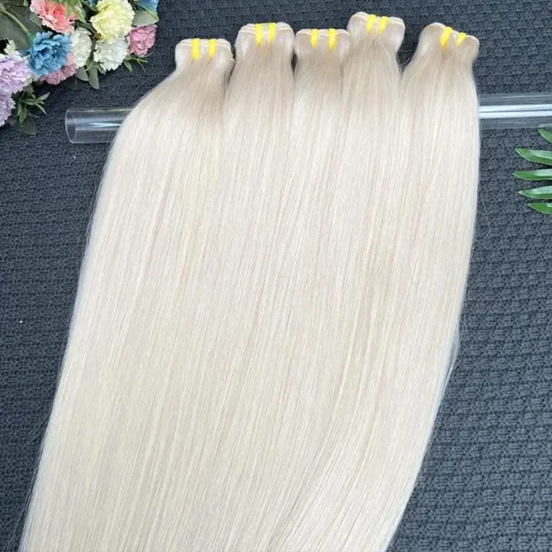 GDYLuxury #60 Colored Straight Human Hair Bundles 100% Unproccessed Raw Virgin Hair Blond Vietnamese Hair Double Weft 10-30Inch
