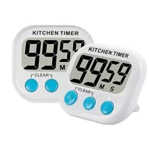 Large LCD Digital Kitchen Cooking Timer Count Down Up Clock Loud Alarm Magnetic