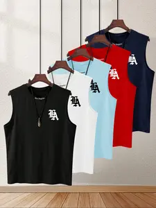 Men's Quick-Dry Sleeveless Tank Tops, Fitness Workout Vest, Gym Muscle Tee, Casual Summer Fitted T-Shirts, Comfortable Underwear for Sports & Daily Wear