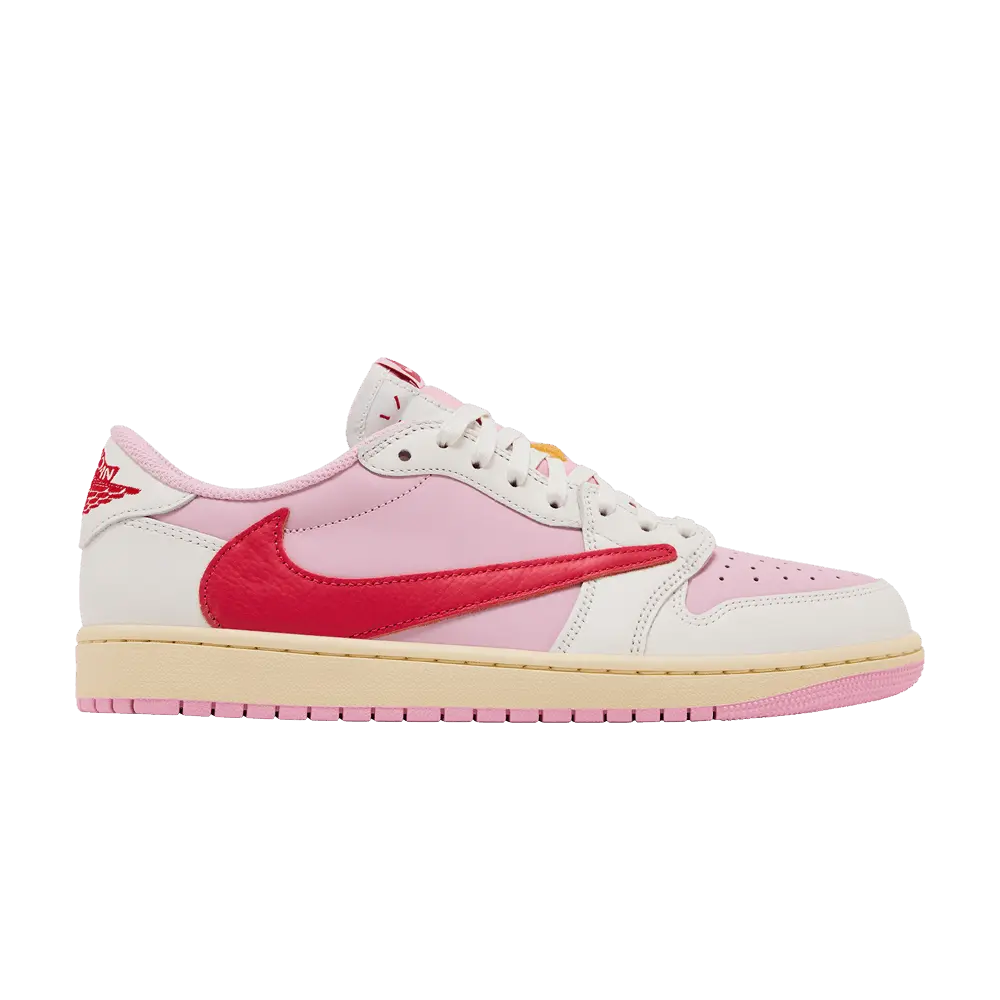 Jordan 1 Retro Low OG SP Travis Scott Sail Tropical Pink