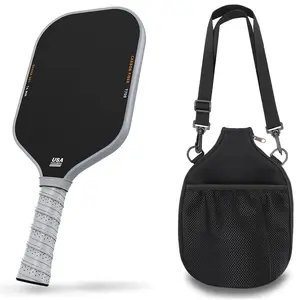 Pickleball Paddle+Racket Bag, Raw Carbon Fiber T700 Surface For Spin And Control - USAPA Approved Pickleball Paddle With 16MM Polypropylene Honeycomb Core.