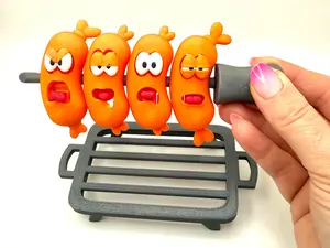 HixTown Pickle and Hot dog Packs 3d Printed Figurines