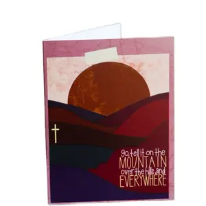 Heart Cards USA Go Tell It On The Mountain Christmas Card with A2 Envelope for Holiday Greetings