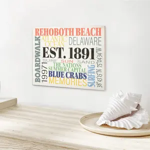 JennyGems Rehoboth Beach Delaware Souvenirs, Rehoboth Town Memories Wooden Sign, Delaware Gifts, Delaware Sign, Delaware Decor, Delaware State, Made in USA