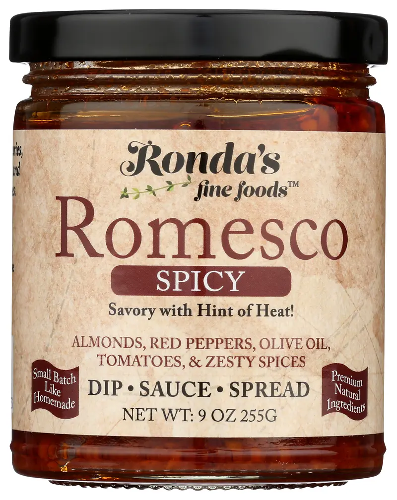 Spicy Romesco Dip/Sauce/Spread/Topping 9oz Jar