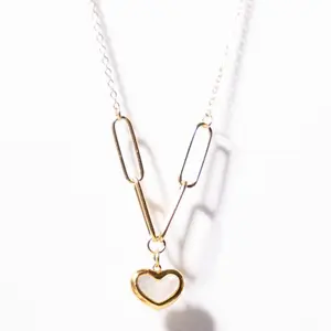 Iramat Elegant Heart ekane Pendant Necklace - Gold Chain for Women, 45 cm Adjustable, Lightweight & Comfortable, Ideal Gift for Any Occasion, Valentine Gift, jalen hurts jewelry