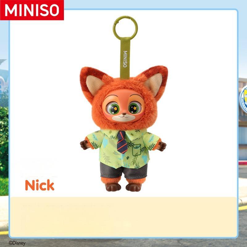 Disney Zootopia Series Vinyl Plush Toy Box - Cute Bag Charms, Judy Nick Plush Doll, Gifts for Boys or Girls, Couple Accessories