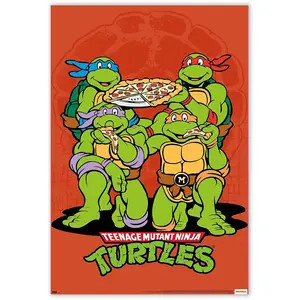 Trends International Teenage Mutant Ninja Turtles Pizza Wall Poster 22.375" x 34"