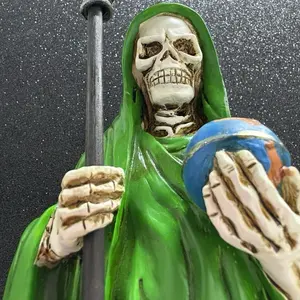 Green Santa Muerte  12” Inches