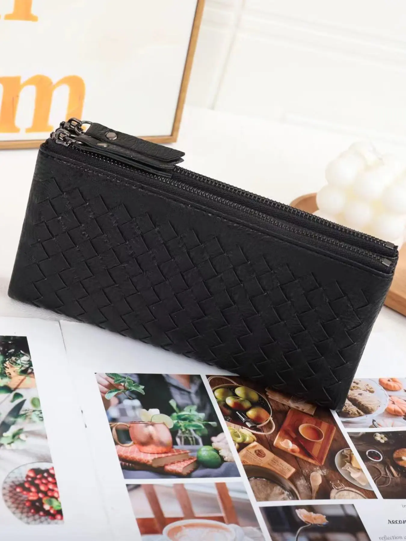 Handmade Long Twin-Layer Zip Wallet, Zipper Wallet Design, Multi-Functional Card Holder, Women's Handwoven Purse, Long Dual-Pocket Clutch Bag sabrina coin purse