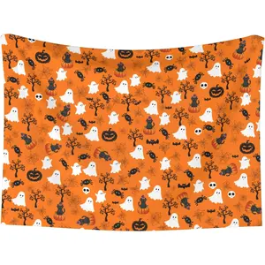 Halloween Blanket for Dog Cat - Fall Dog Blankets 23x16 Autumn Puppy Throw Blanket for Couch Sofa Bed