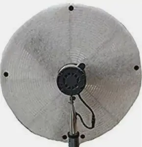 30" Round Fan Filters with 12 Retainer Clips, Fits Various Fans, Center Cut for Motor, High-Quality Design