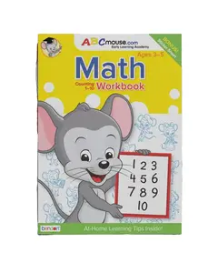ABCmouse Math Counting 1-10 Workbook: Early Counting and Math Skill Development - 1 Interactive Workbook, Counting Practice, Number Recognition, Level 1+, Preschool to Kindegarten, Ages 3-5