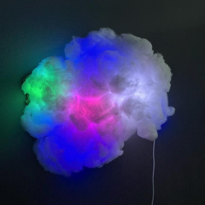 3D Cloud Lights for Esports Room Living Room Bedroom Party Salon Party Christmas Thanksgiving Christmas Eve Decorative Lights with Light Strip Cloud and Adhesive Accessories