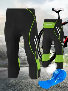 Men’s cycling pants with padding, quick-drying and breathable tight pants, combining comfort and performance, suitable for summer outdoor riding.