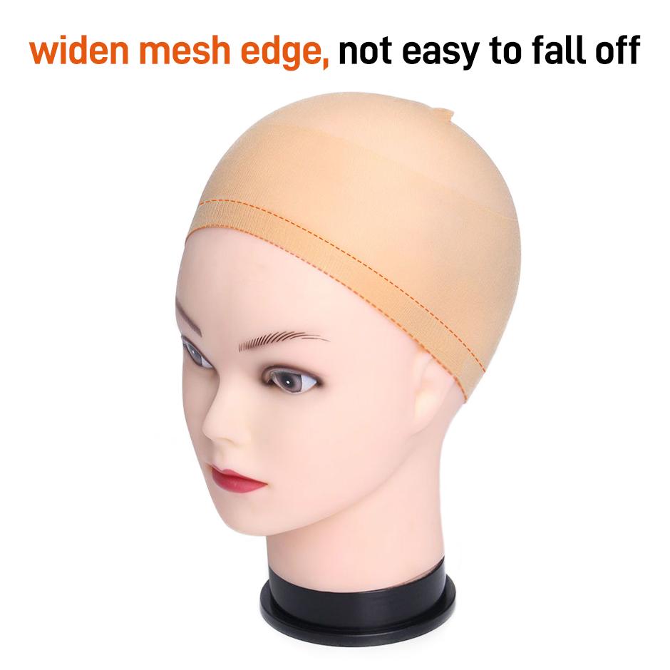 FORGIRL FOREVER One Count Brown Color Lace Wig Cap For Black Women Stretchy Thin Soft Wig Cap