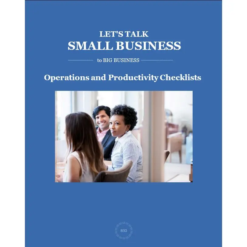 Operations and Productivity Checklists for Efficient Business Management