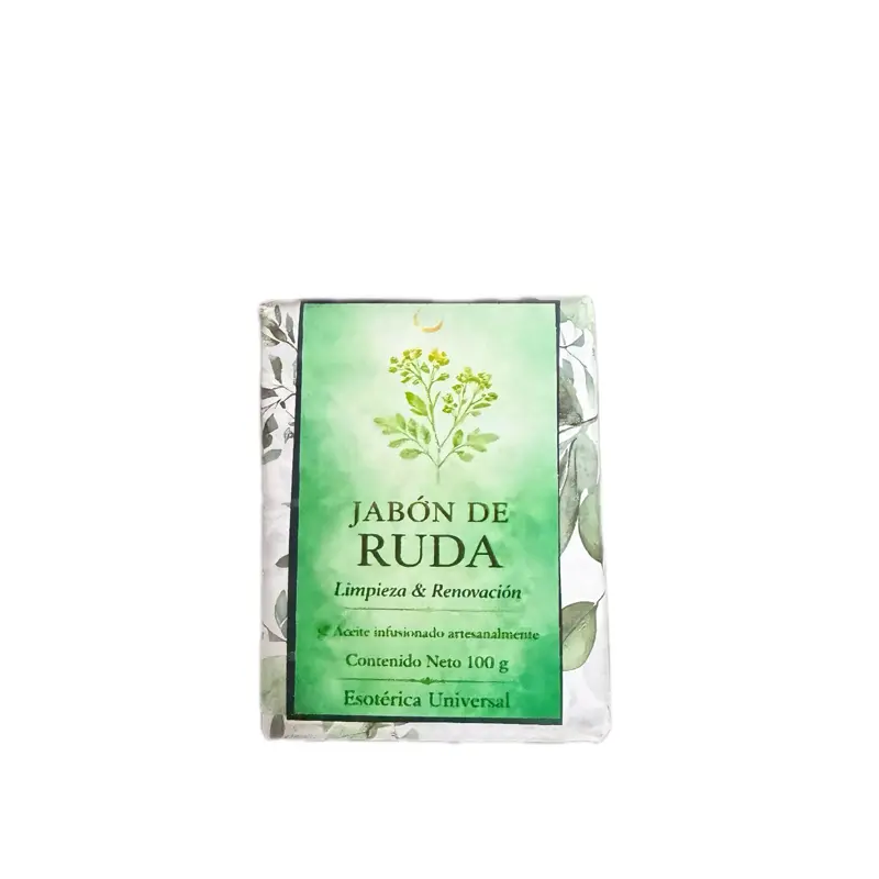 Jabón Espiritual de Ruda con Medalla – Limpieza