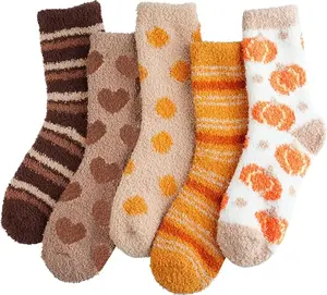 Fuzzy Socks for Women Fluffy Cozy Slipper Socks Fall Halloween Socks Birthday Gifts for Her