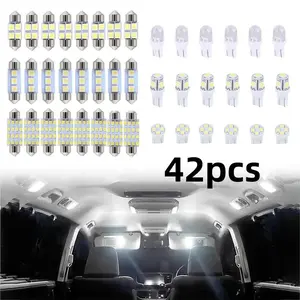 70 & 42 Pcs Interior Car Lights, Super Bright White Dome Map Tail Cab Lights Bulb Kit Set , Light 31 36 41 mm 12v De3175 6411 T10 2825 6612f 6615f for Dome Map Read Door Trunk Glove Box License Plate Cargo Courtesy(White)-MM1