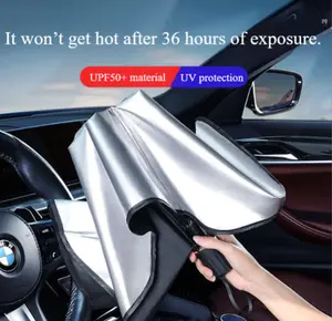 Car sunshade, windshield sun protection, thermal insulation, sunshade panel, blind curtain, interior equipment, windshield cover, small car cover, umbrella, Portable car sunshade