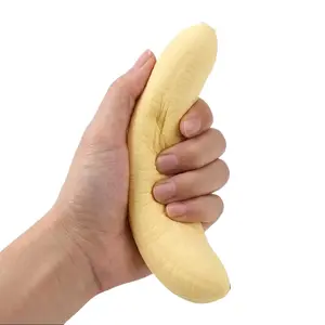 Realistic Banana Squishy Toy | Slow Rebound Stress Relief Plush | Perfect Funny Christmas White Elephant Gift for Adults/Kids