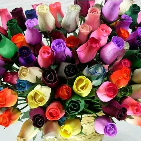 Wooden Roses Flower Decor Decorative Plants Gift Wooden Roses Flower Decor Decorative Plants Gift